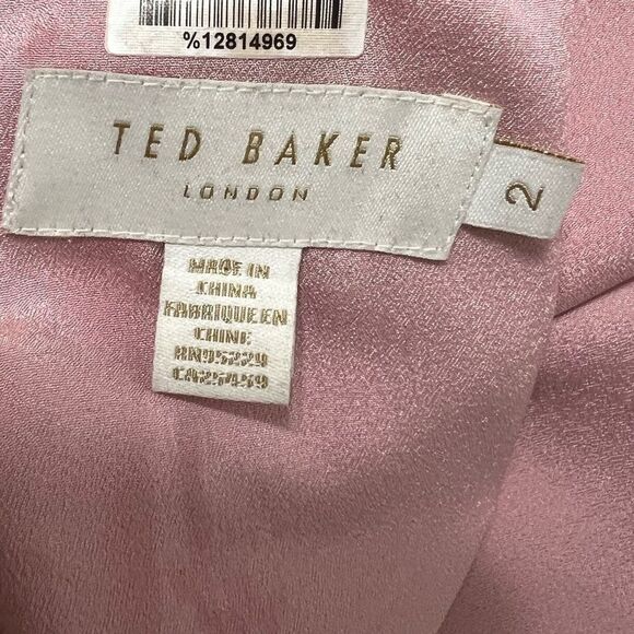 TED BAKER JOELE EMBELLISHED CUFF
SHIFT DUSTY ROSE DRESS 2 / us 6 - Picture 12 of 16